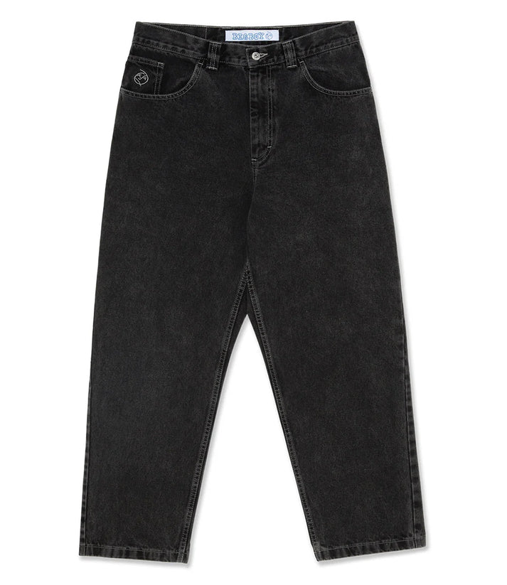 Baggy Jeans Herren - Bequeme Weite Passform Denim Hose-Schwarz-M-Luzern Mode