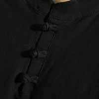 Herren Leinen Pyjama Set mit Stehkragen und Kordelzug-Luzern Mode