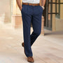 Herren Businesshose mit Falten - Elegante Anzughose-Dunkelblau-XS-Luzern Mode