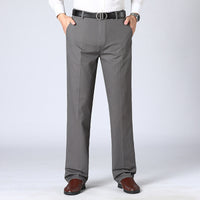 Herren Businesshose mit Falten - Elegante Anzughose-Grau-XS-Luzern Mode