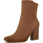 Damen Wildleder Stiefelette mit Blockabsatz für Herbst-Braun-36-Luzern Mode