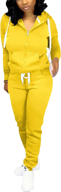 Damen Jogginganzug Kapuzenpullover Set Freizeitanzug-Luzern Mode