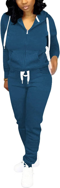 Damen Jogginganzug Kapuzenpullover Set Freizeitanzug-Luzern Mode