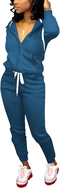 Damen Jogginganzug Kapuzenpullover Set Freizeitanzug-Luzern Mode