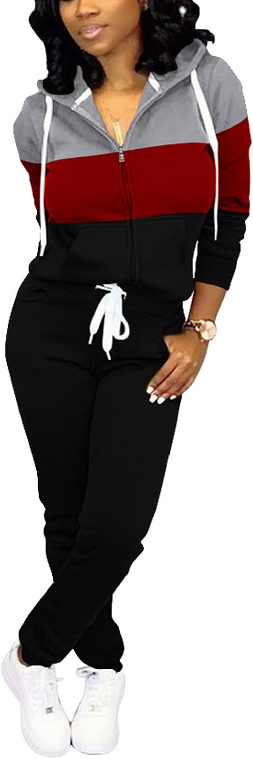 Damen Jogginganzug Kapuzenpullover Set Freizeitanzug-Luzern Mode