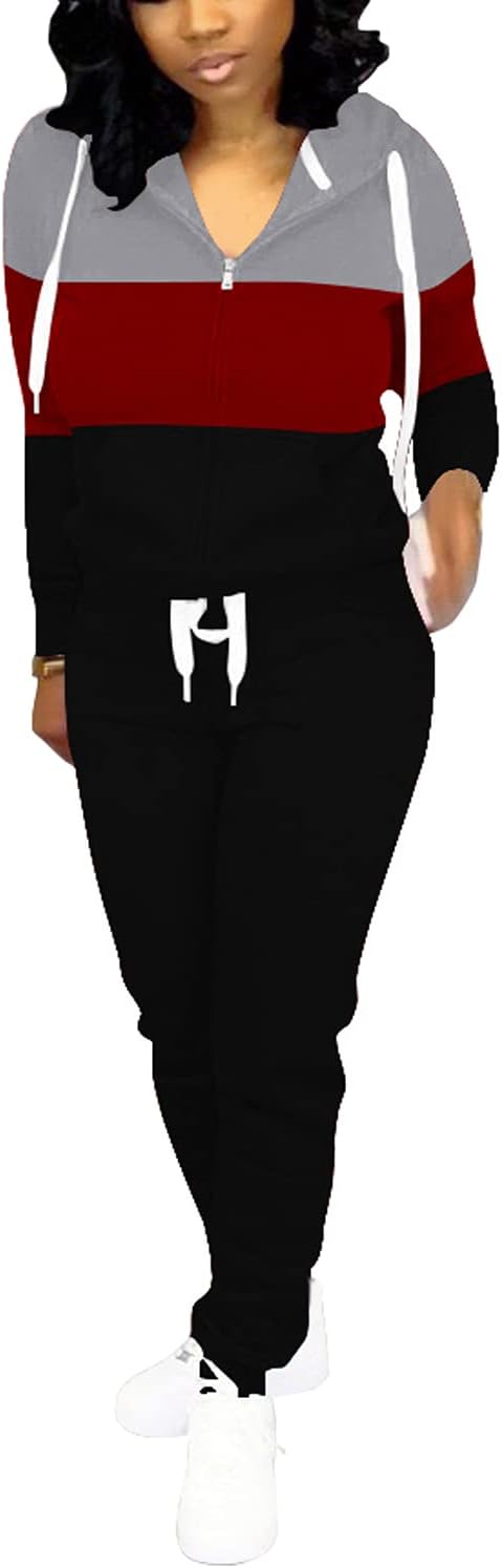 Damen Jogginganzug Kapuzenpullover Set Freizeitanzug-Luzern Mode