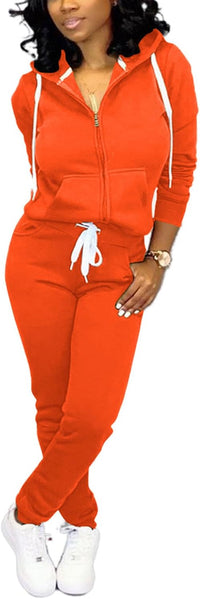 Damen Jogginganzug Kapuzenpullover Set Freizeitanzug-Luzern Mode