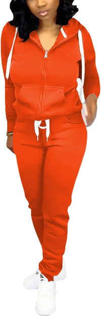 Damen Jogginganzug Kapuzenpullover Set Freizeitanzug-Luzern Mode
