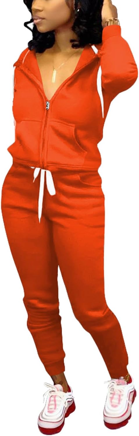 Damen Jogginganzug Kapuzenpullover Set Freizeitanzug-Luzern Mode