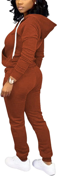 Damen Jogginganzug Kapuzenpullover Set Freizeitanzug-Luzern Mode