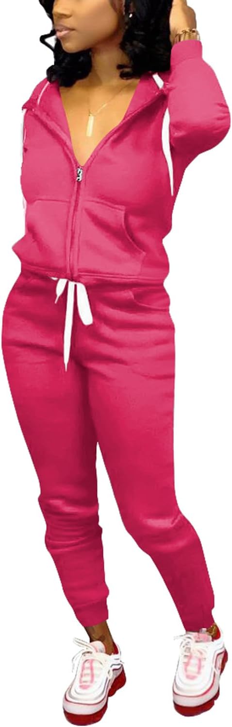 Damen Jogginganzug Kapuzenpullover Set Freizeitanzug-Luzern Mode