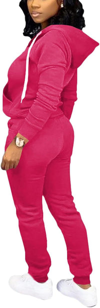 Damen Jogginganzug Kapuzenpullover Set Freizeitanzug-Luzern Mode