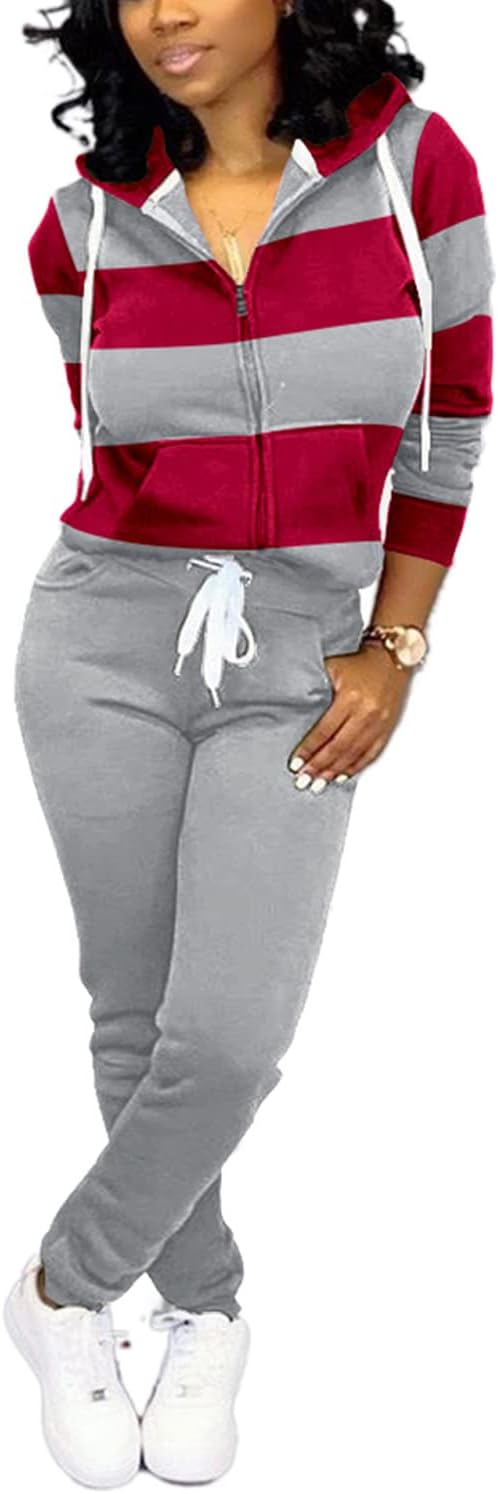 Damen Jogginganzug Kapuzenpullover Set Freizeitanzug-Luzern Mode
