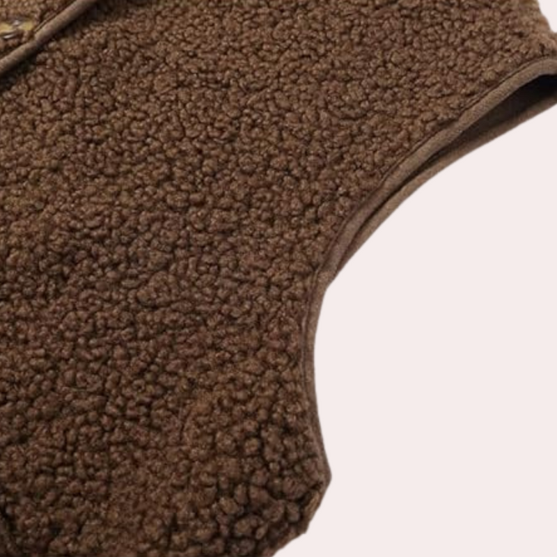 Herren Schafwollweste mit Knöpfen - Wintermode Bestseller-Luzern Mode