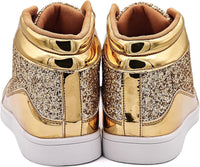 Damen Sneaker High Top Glitzer Freizeitschuhe Modisch-Luzern Mode