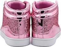 Damen Sneaker High Top Glitzer Freizeitschuhe Modisch-Luzern Mode