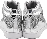Damen Sneaker High Top Glitzer Freizeitschuhe Modisch-Luzern Mode