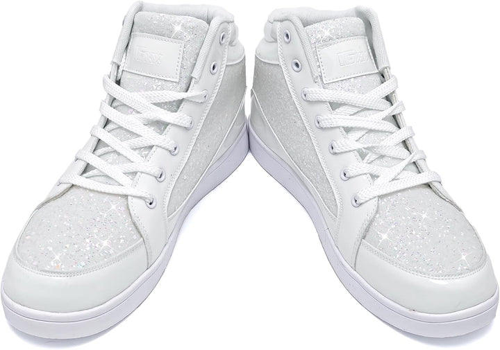 Damen Sneaker High Top Glitzer Freizeitschuhe Modisch-Luzern Mode