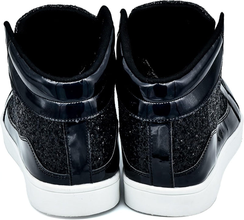 Damen Sneaker High Top Glitzer Freizeitschuhe Modisch-Luzern Mode