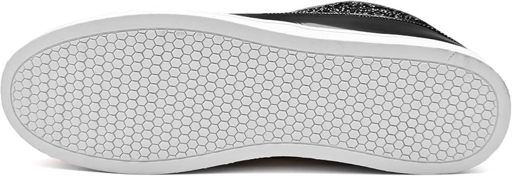 Damen Sneaker High Top Glitzer Freizeitschuhe Modisch-Luzern Mode