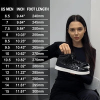 Damen Sneaker High Top Glitzer Freizeitschuhe Modisch-Luzern Mode