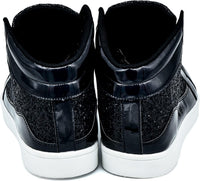 Damen Sneaker High Top Glitzer Freizeitschuhe Modisch-Luzern Mode