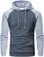 Herren Kapuzenpullover mit Steppmuster - Bequem & Stilvoll-Grau Hellgrau-S-Luzern Mode