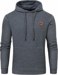Herren Kapuzenpullover mit Steppmuster - Bequem & Stilvoll-Grau-S-Luzern Mode