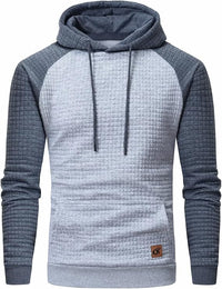 Herren Kapuzenpullover mit Steppmuster - Bequem & Stilvoll-Hellgrau Grau-S-Luzern Mode