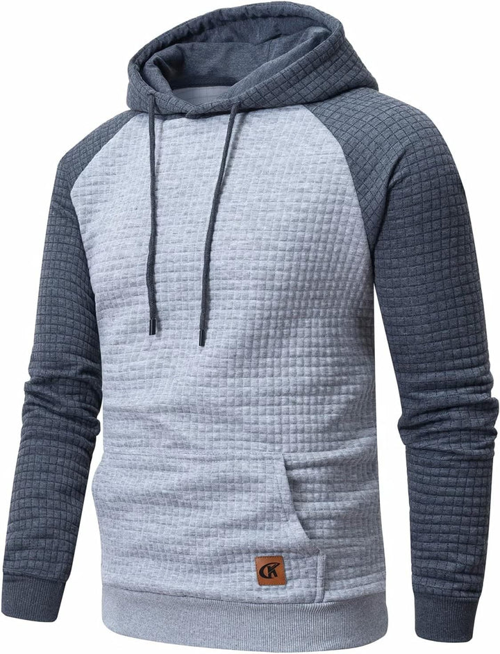 Herren Kapuzenpullover mit Steppmuster - Bequem & Stilvoll-Luzern Mode