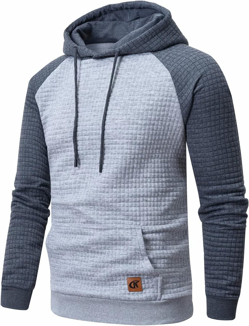 Herren Kapuzenpullover mit Steppmuster - Bequem & Stilvoll-Luzern Mode