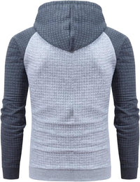 Herren Kapuzenpullover mit Steppmuster - Bequem & Stilvoll-Luzern Mode