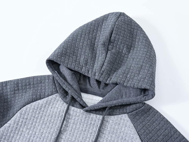 Herren Kapuzenpullover mit Steppmuster - Bequem & Stilvoll-Luzern Mode