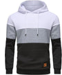 Herren Kapuzenpullover mit Steppmuster - Bequem & Stilvoll-Weiß Grau Schwarz-S-Luzern Mode