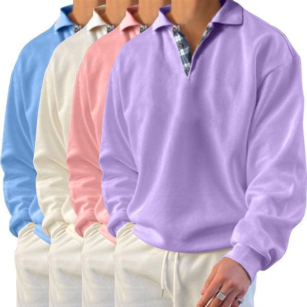 Herren Langarm Poloshirt Set - Bequem und Stilvoll-Luzern Mode