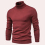 Herren Rollkragenpullover aus Baumwolle – Stilvoll & Warm-Rot-S-Luzern Mode