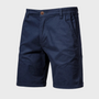 Herren Shorts | Baumwolle | Einfarbig | Lockere Passform | Taschen-Dunkelblau-XS-Luzern Mode