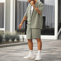 Herren Sommer Kurzarm Set - Bequemes Freizeit Outfit-Luzern Mode