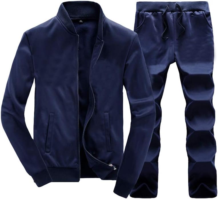 Herren Jogginganzug mit Kapuze - Bequemer Sportanzug-Blau-S-Luzern Mode