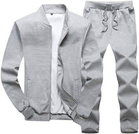 Herren Jogginganzug mit Kapuze - Bequemer Sportanzug-Grau-S-Luzern Mode