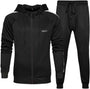 Herren Jogginganzug mit Kapuze - Bequemer Sportanzug-Schwarz 2-S-Luzern Mode