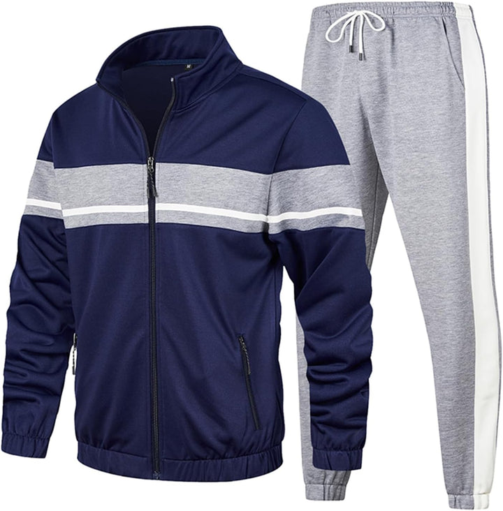 Herren Jogginghose mit Taschen und elastischem Bund-Dunkelblau-S-Luzern Mode