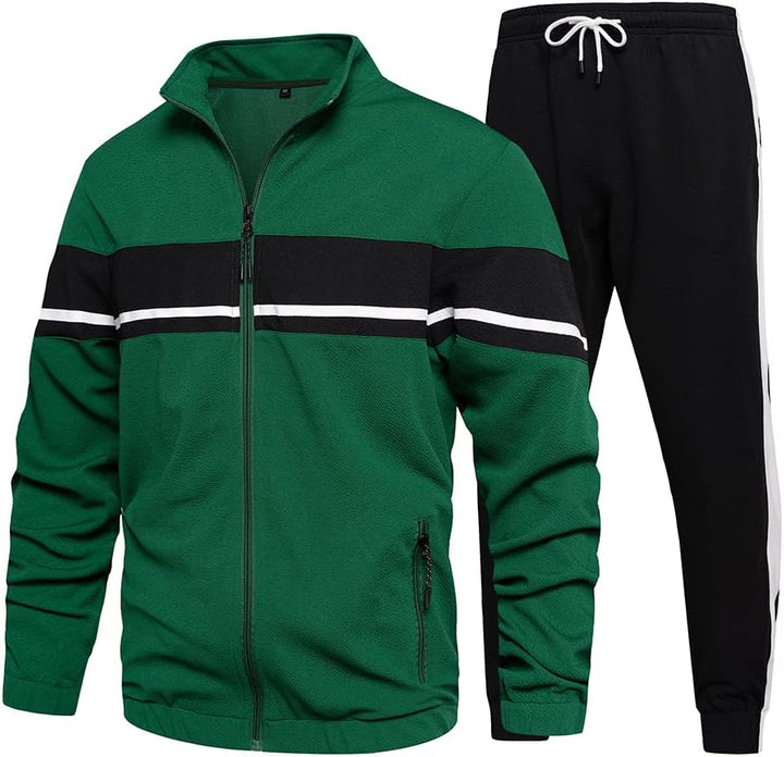 Herren Jogginghose mit Taschen und elastischem Bund-Grün-S-Luzern Mode