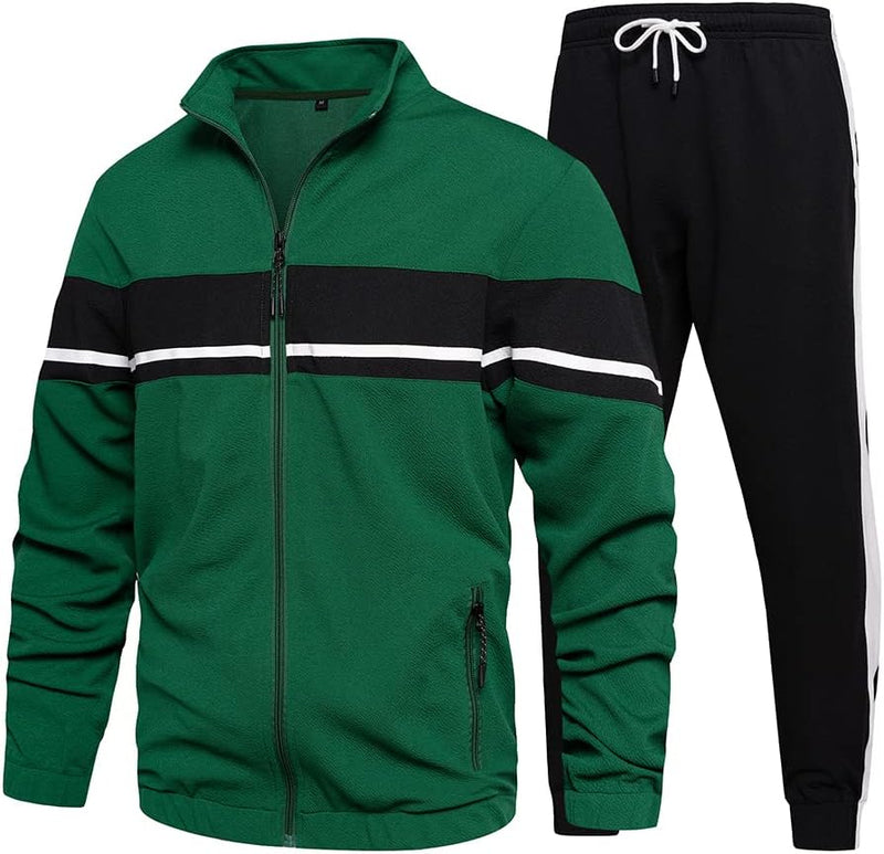 Herren Jogginghose mit Taschen und elastischem Bund-Grün-S-Luzern Mode