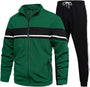Herren Jogginghose mit Taschen und elastischem Bund-Grün-S-Luzern Mode