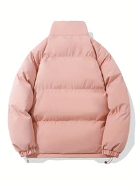 Puffjacke | Kapuze | Reißverschluss | Schützend | Gepolstert-Luzern Mode