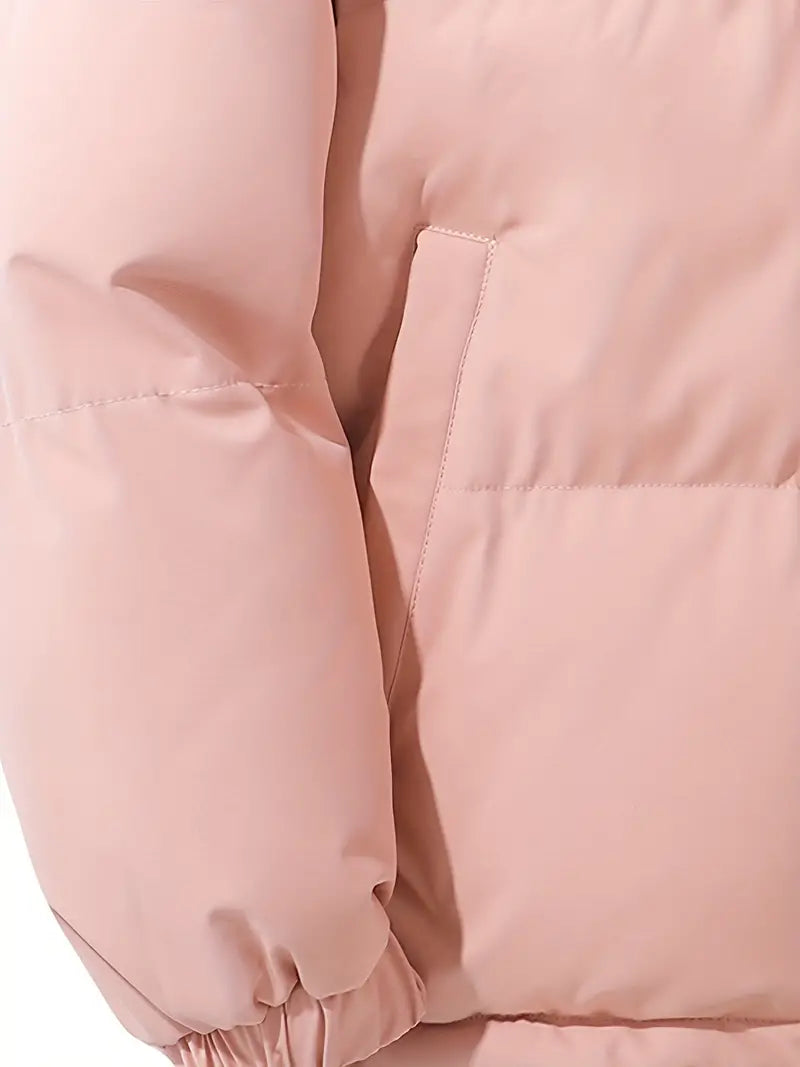 Puffjacke | Kapuze | Reißverschluss | Schützend | Gepolstert-Luzern Mode