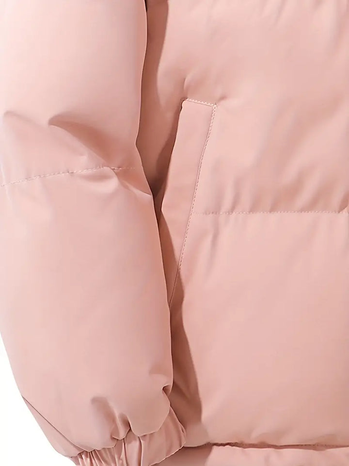 Puffjacke | Kapuze | Reißverschluss | Schützend | Gepolstert-Luzern Mode