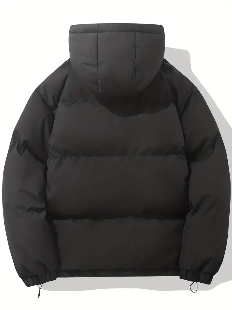 Puffjacke | Kapuze | Reißverschluss | Schützend | Gepolstert-Luzern Mode