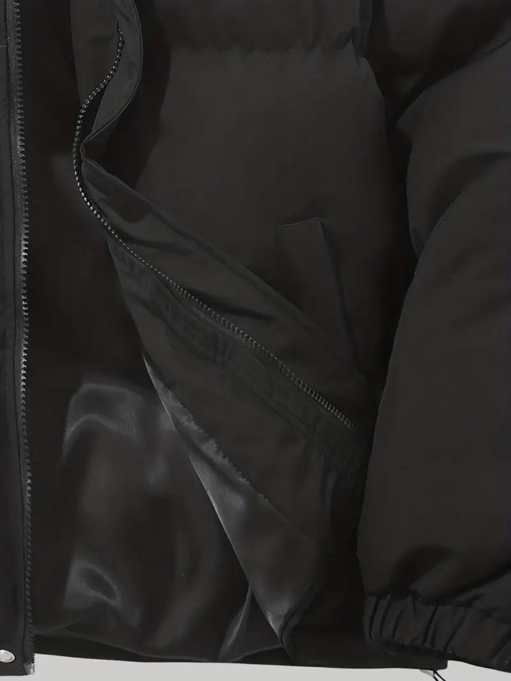Puffjacke | Kapuze | Reißverschluss | Schützend | Gepolstert-Luzern Mode